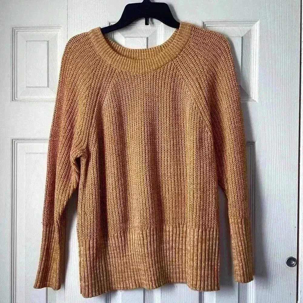 Universal Thread Mustard Ribbed Knit Sweater Long… - image 2